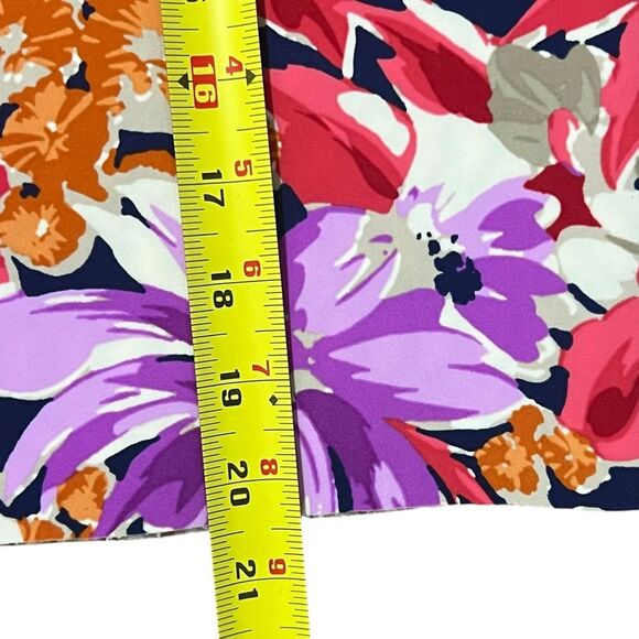 J McLaughlin Halle Reversible Scuba Skirt Sz XS Floral Preppy Resort Bloomcore - Picture 8 of 9